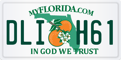 FL license plate DLIH61