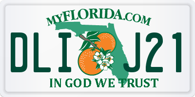 FL license plate DLIJ21