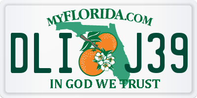 FL license plate DLIJ39