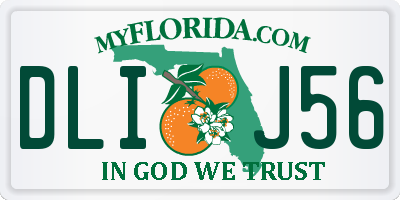 FL license plate DLIJ56