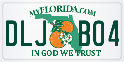 FL license plate DLJB04