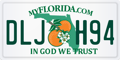 FL license plate DLJH94