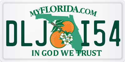 FL license plate DLJI54
