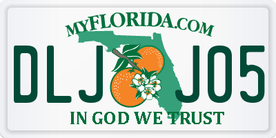 FL license plate DLJJ05