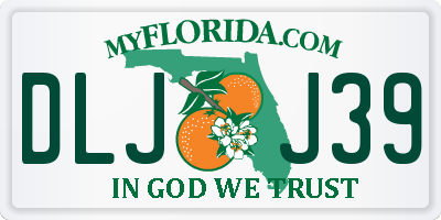 FL license plate DLJJ39