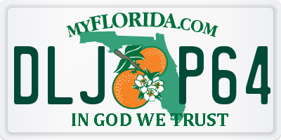 FL license plate DLJP64