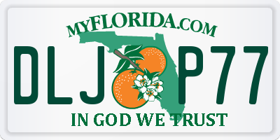 FL license plate DLJP77