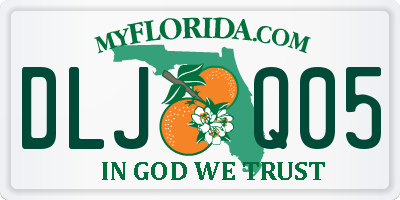 FL license plate DLJQ05