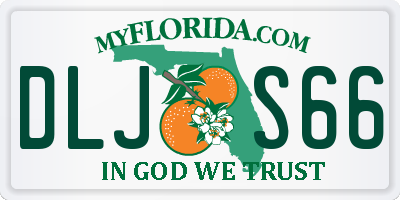 FL license plate DLJS66