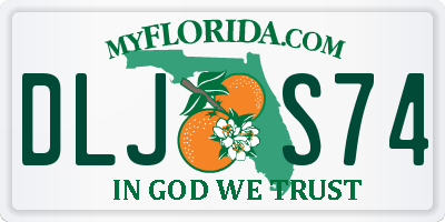FL license plate DLJS74