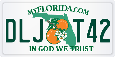 FL license plate DLJT42