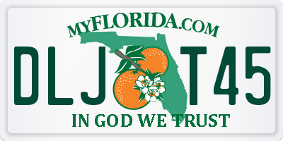 FL license plate DLJT45