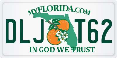 FL license plate DLJT62