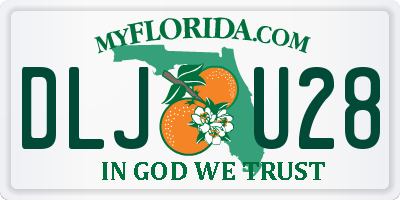 FL license plate DLJU28