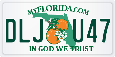 FL license plate DLJU47