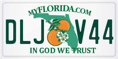 FL license plate DLJV44