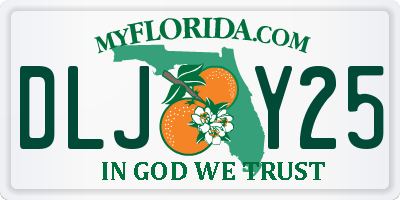 FL license plate DLJY25
