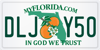FL license plate DLJY50