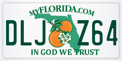 FL license plate DLJZ64