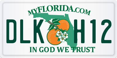 FL license plate DLKH12