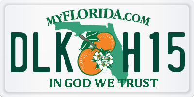 FL license plate DLKH15