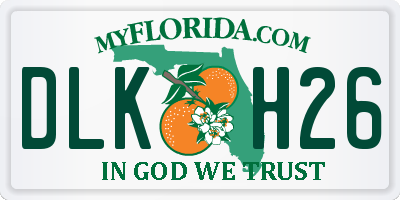 FL license plate DLKH26