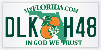 FL license plate DLKH48