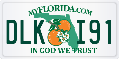 FL license plate DLKI91