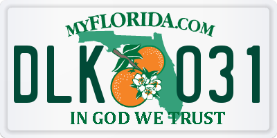 FL license plate DLKO31