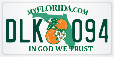 FL license plate DLKO94