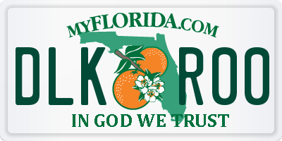 FL license plate DLKR00