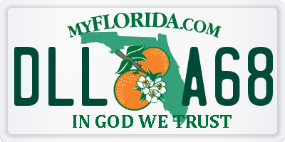 FL license plate DLLA68
