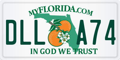 FL license plate DLLA74