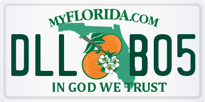 FL license plate DLLB05