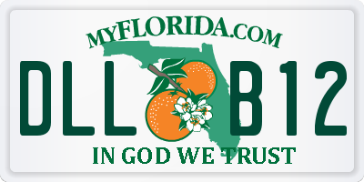 FL license plate DLLB12