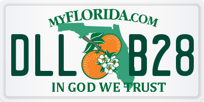FL license plate DLLB28