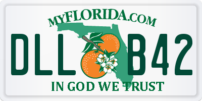 FL license plate DLLB42