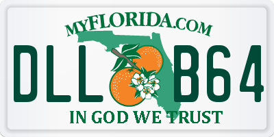 FL license plate DLLB64