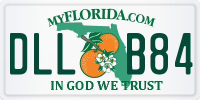 FL license plate DLLB84