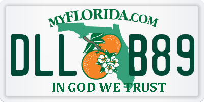 FL license plate DLLB89