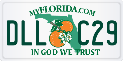 FL license plate DLLC29