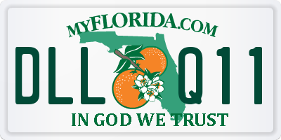 FL license plate DLLQ11