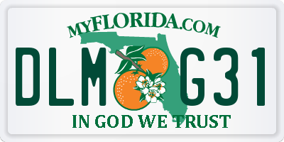 FL license plate DLMG31