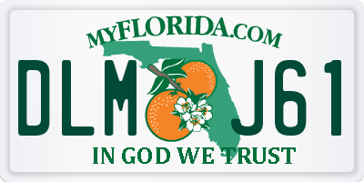 FL license plate DLMJ61