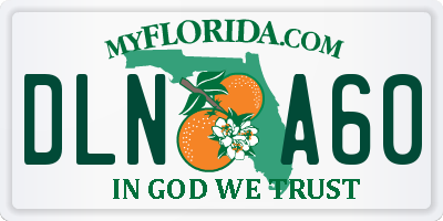 FL license plate DLNA60
