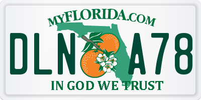 FL license plate DLNA78
