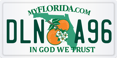 FL license plate DLNA96