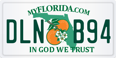 FL license plate DLNB94