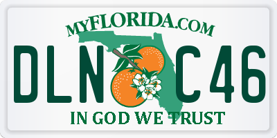 FL license plate DLNC46