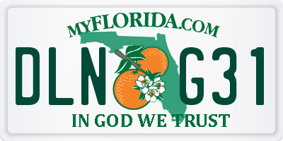 FL license plate DLNG31